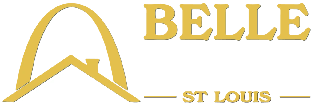 Belle Roofing & Exteriors - Logo with white text