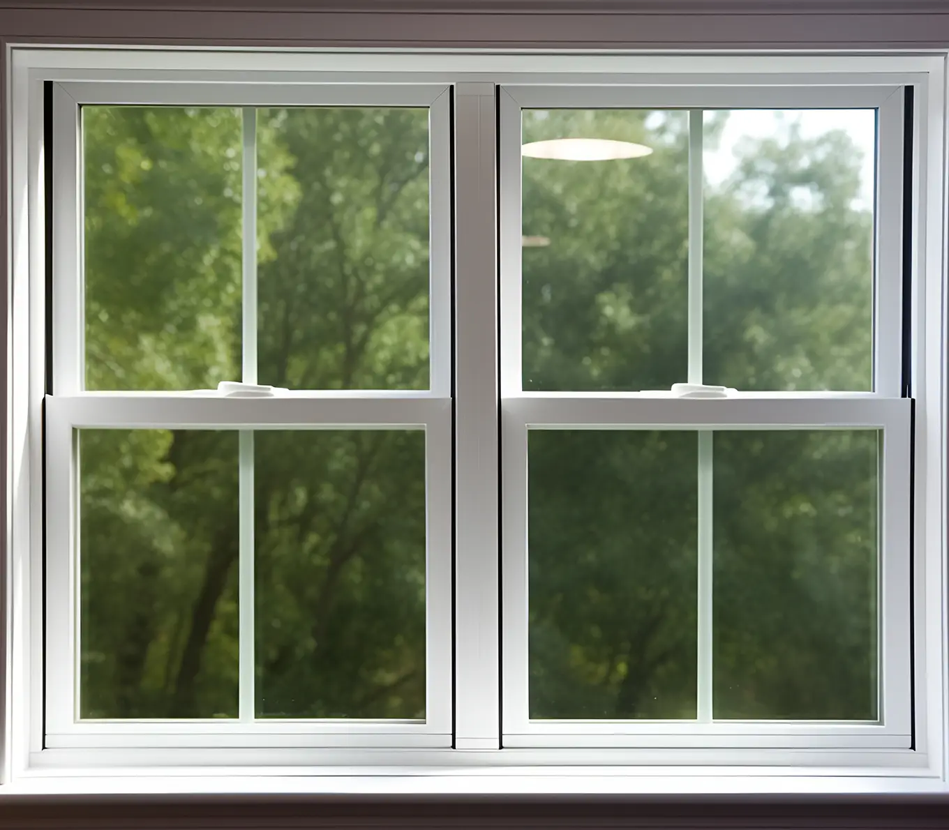 Single Hung Plastic Vinyl Window in house in st louis mo